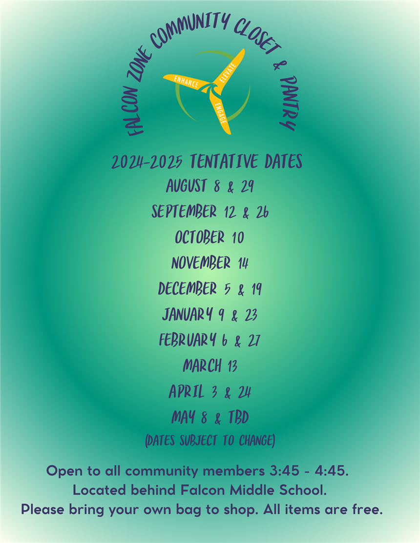 Tentative Pantry Dates